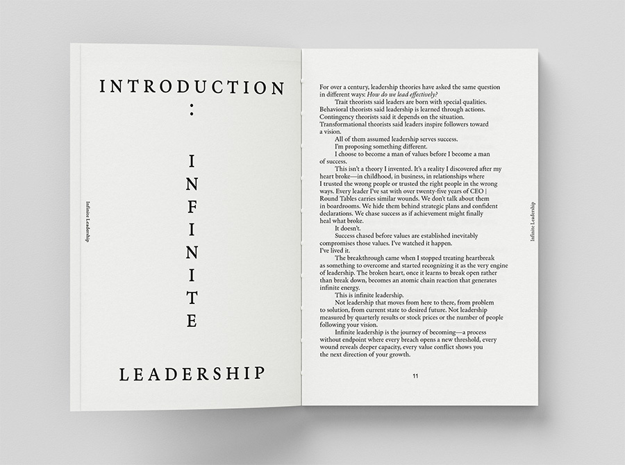 Table of contents spread
